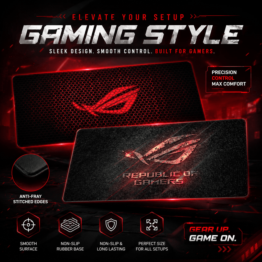 large gaming mouse pad