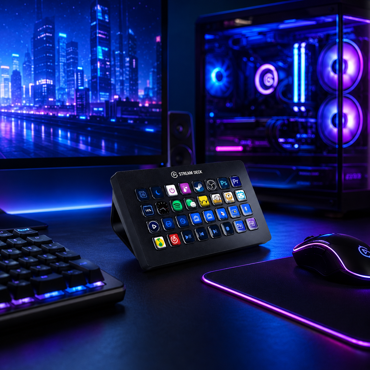 Professional Live Stream Switcher Controller – Programmable Macro Keys for OBS & Broadcasting